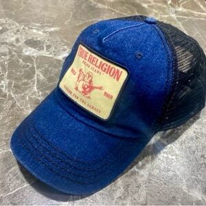 True Religion blue denim / Mesh Cap